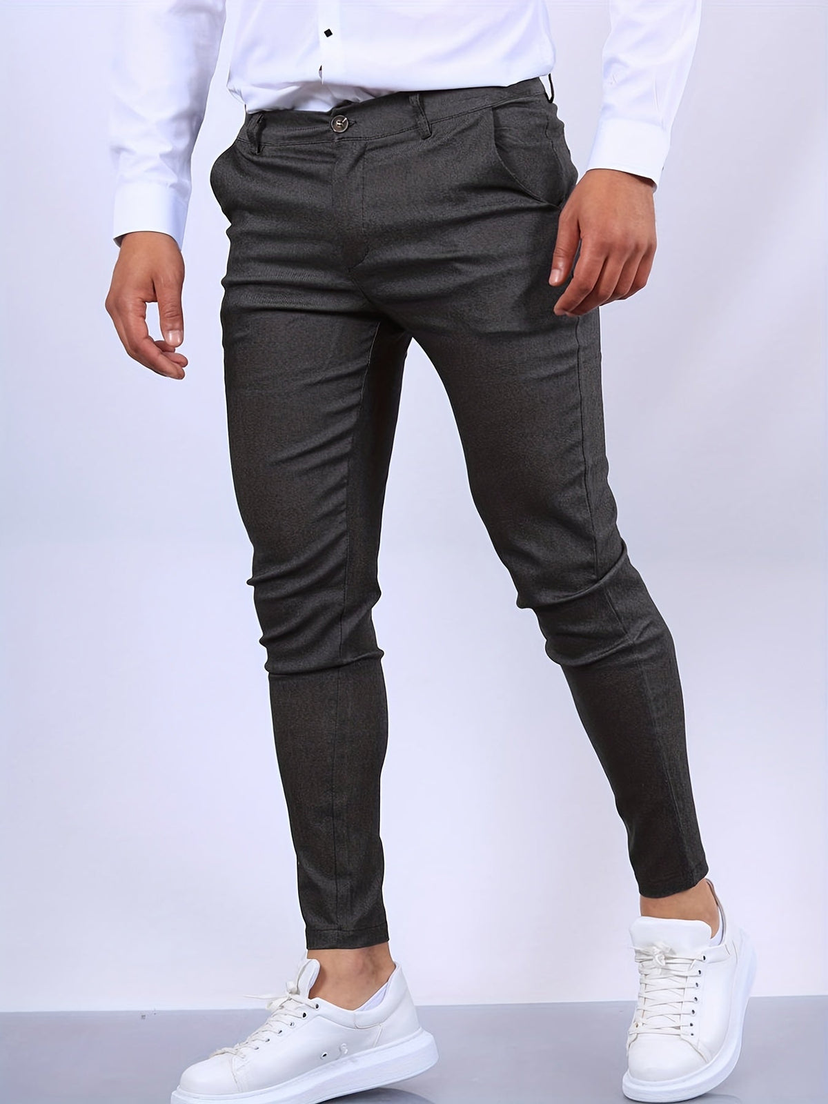 Alfie - Men's slim fit chinos with tapered leg for smart casual wear