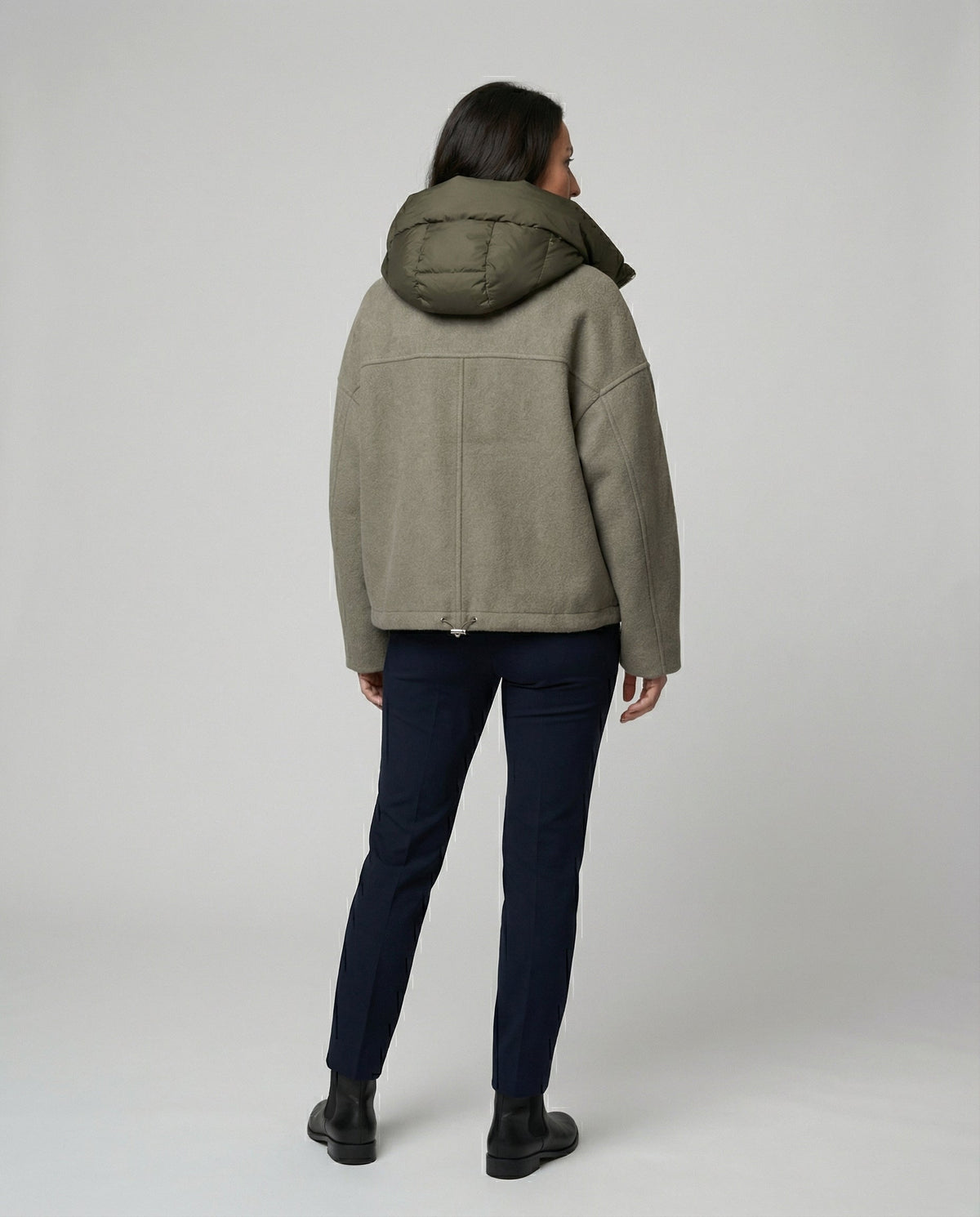 Rosie - Women’s casual hooded jacket with zip up front and drawstring hem