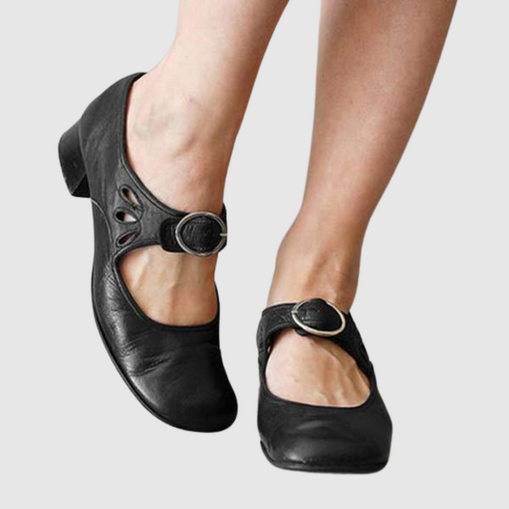 Amelia - Elegant Women's Orthopedic Mary Jane Shoes with Buckle Strap