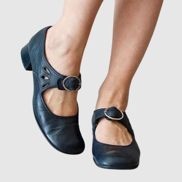 Amelia - Elegant Women's Orthopedic Mary Jane Shoes with Buckle Strap
