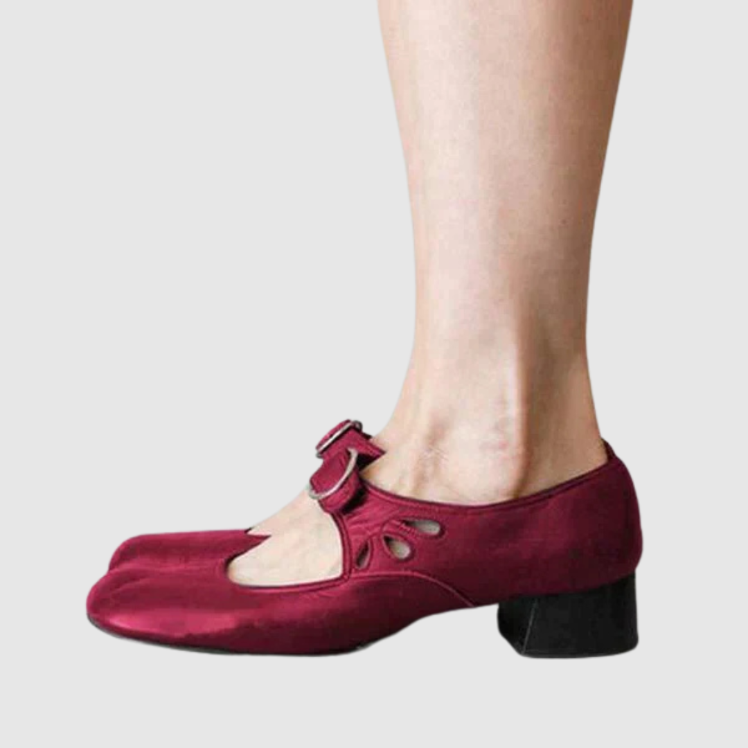 Amelia - Elegant Women's Orthopedic Mary Jane Shoes with Buckle Strap