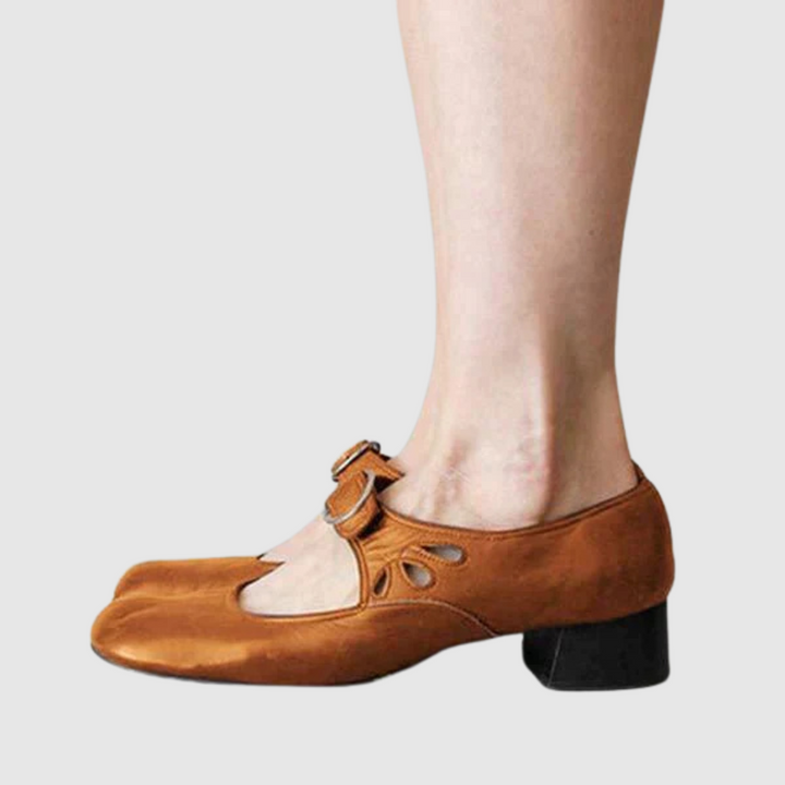 Amelia - Elegant Women's Orthopedic Mary Jane Shoes with Buckle Strap