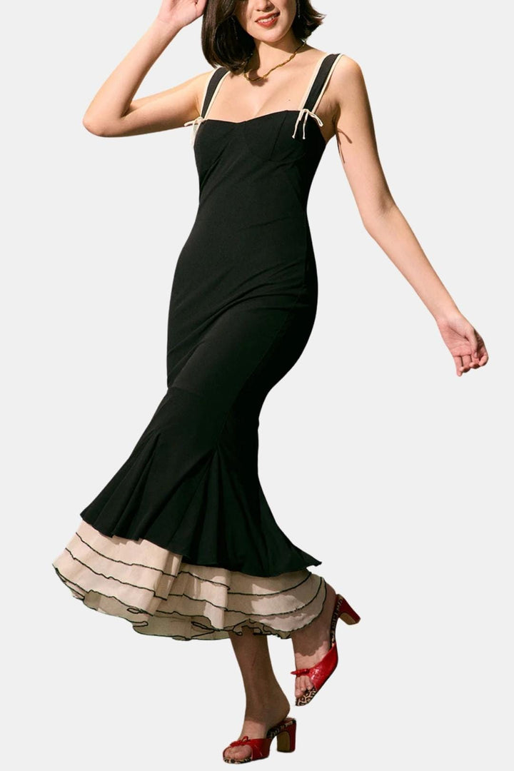 Amelia - Elegant Women's Wedding Guest Dress with Sweetheart Neck and Mermaid Hem