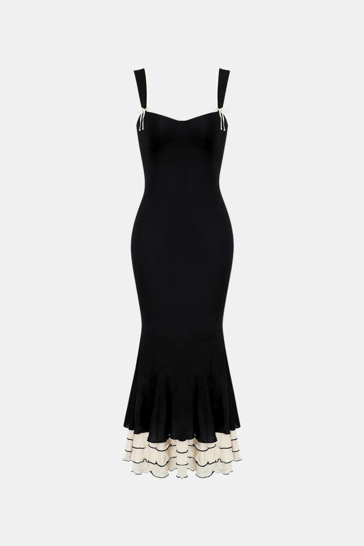 Amelia - Elegant Women's Wedding Guest Dress with Sweetheart Neck and Mermaid Hem