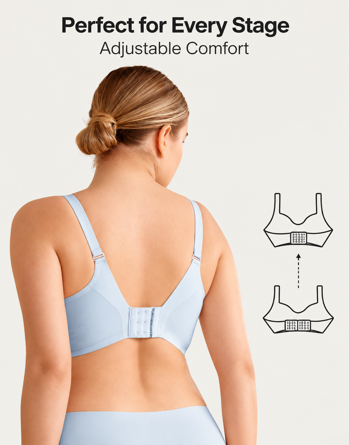 Amelia - Women's seamless breastfeeding bra for mums with drop down clips