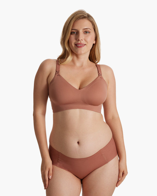 Amelia - Women's seamless breastfeeding bra for mums with drop down clips