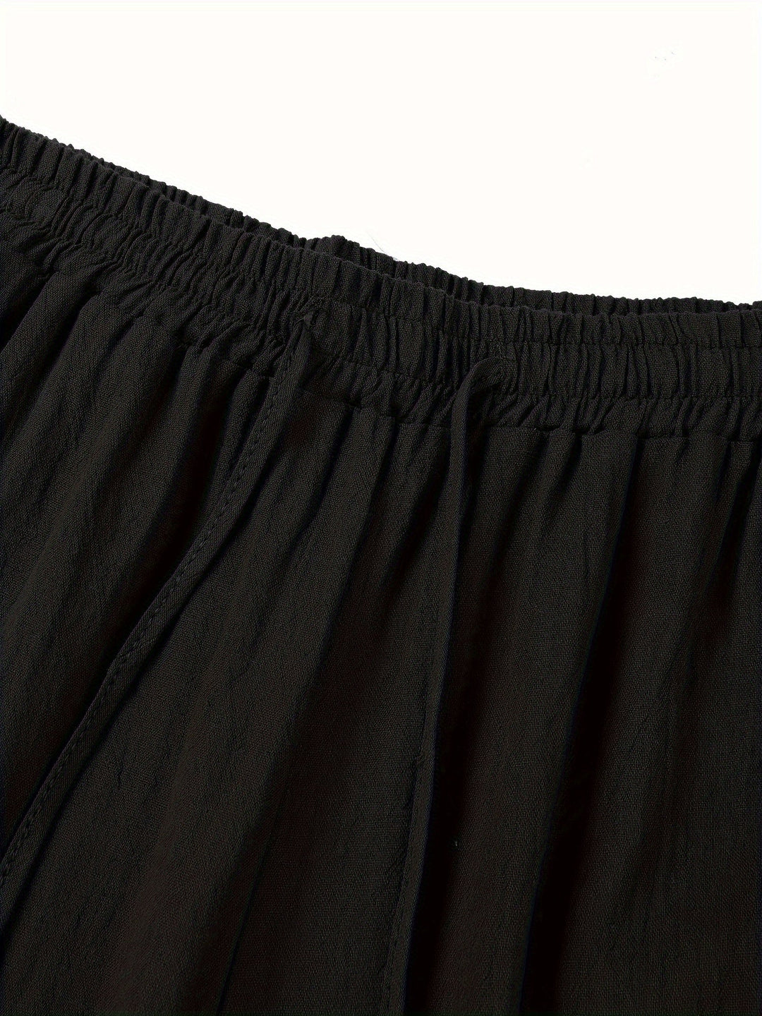 Archie - Casual Men's Linen Trousers with Drawstring Waist and Loose Wide Leg
