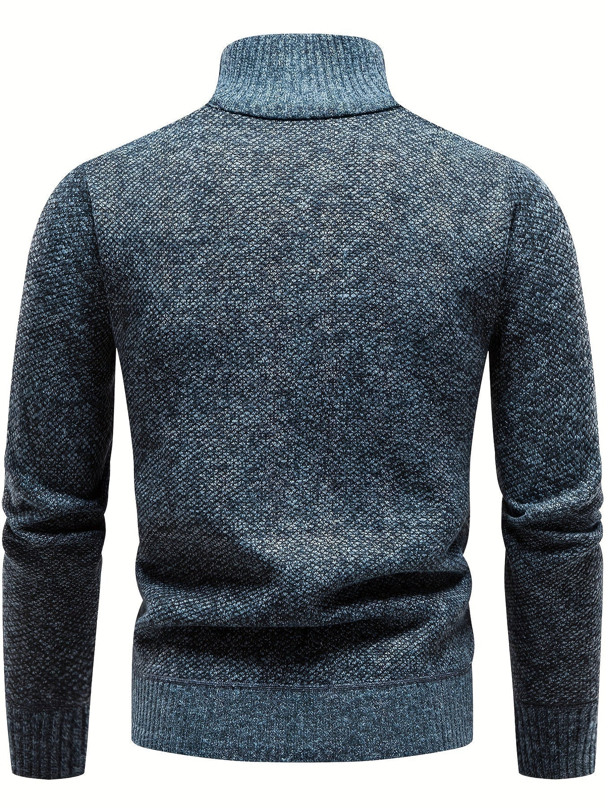 Arthur - Men's smart casual knitted quarter zip jumper with lined collar