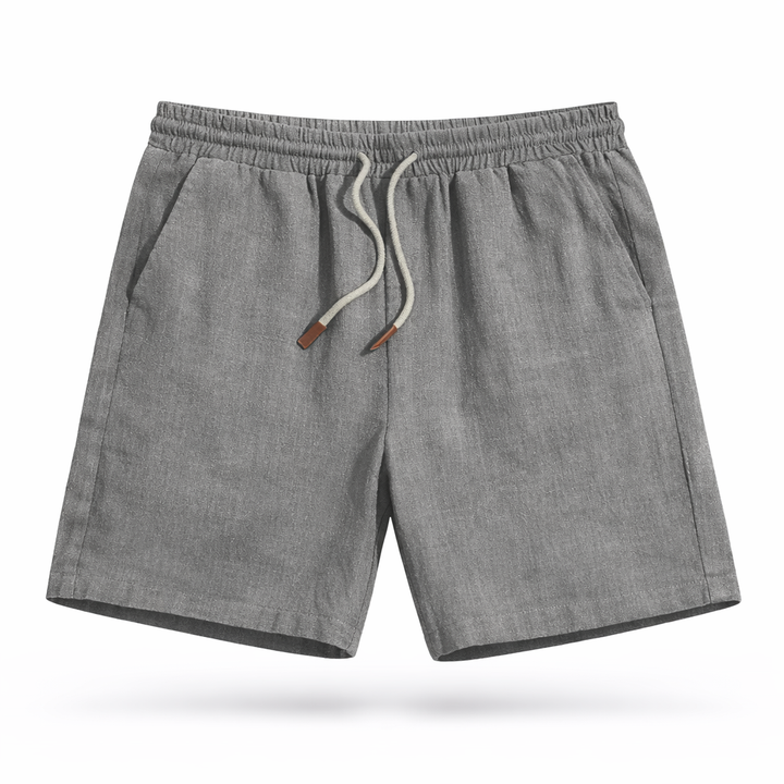 Charlie - Relaxed Men's Linen Shorts with Drawstring Waist and Side Pockets