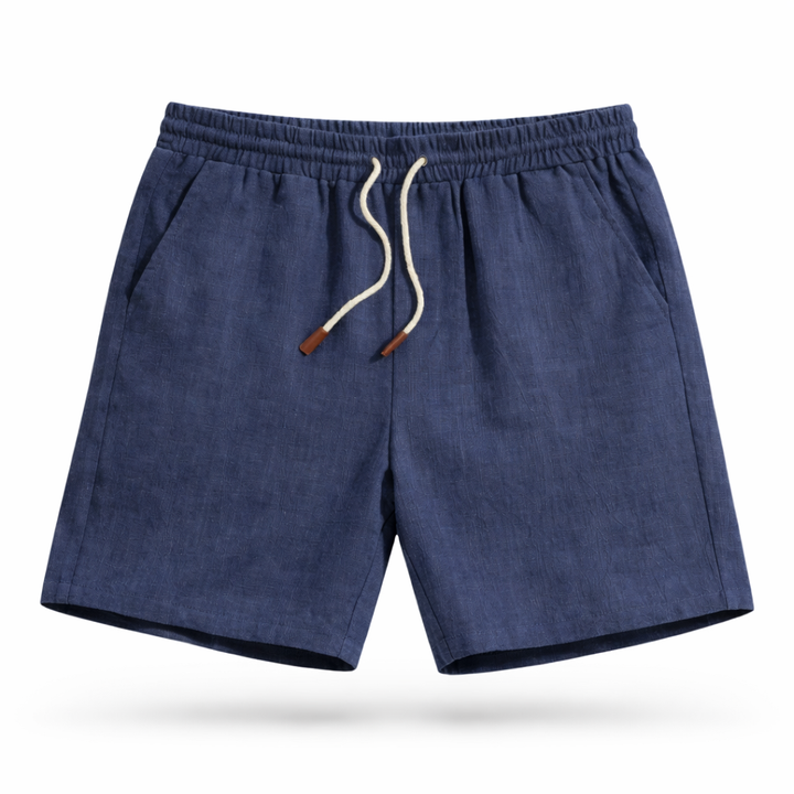 Charlie - Relaxed Men's Linen Shorts with Drawstring Waist and Side Pockets