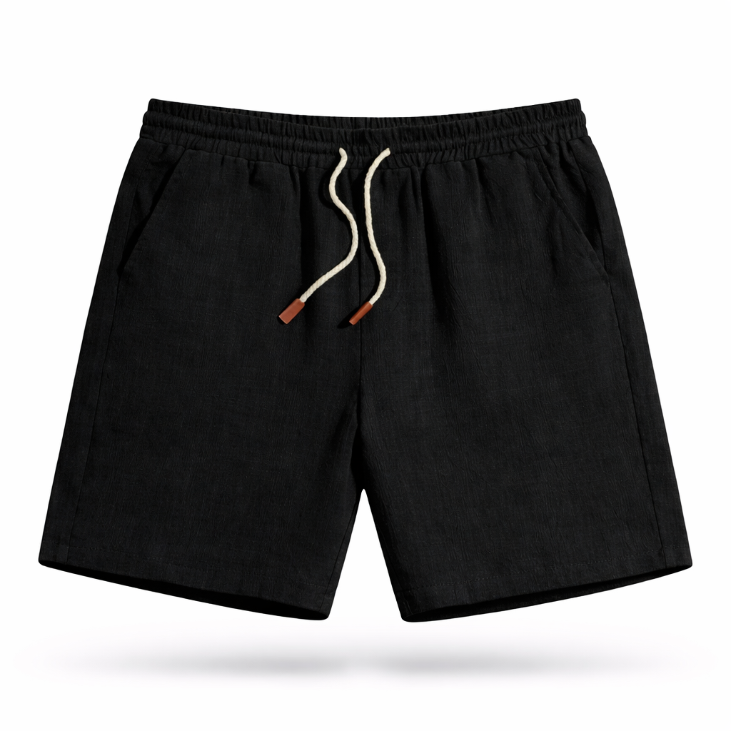 Charlie - Relaxed Men's Linen Shorts with Drawstring Waist and Side Pockets