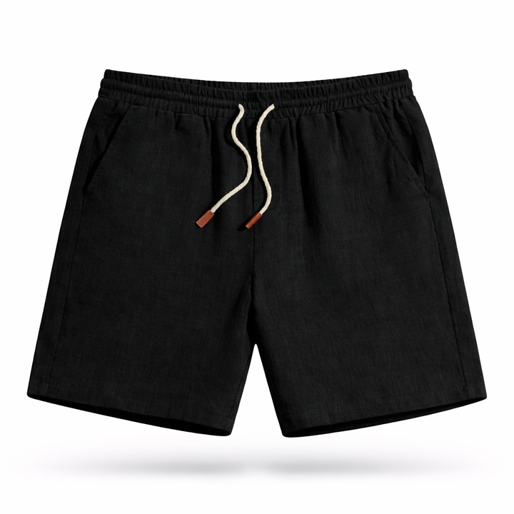 Charlie - Relaxed Men's Linen Shorts with Drawstring Waist and Side Pockets