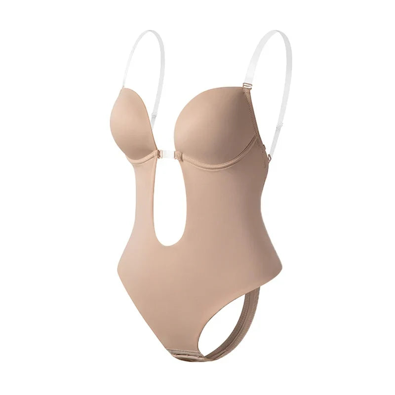 Charlotte - Women’s backless body bra with clear straps and invisible support