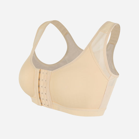 Charlotte - Women's front closure wireless comfort bra with wide support straps