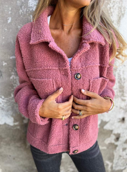 Chloe - Women's Fleece Style Jacket for Autumn with Patch Pockets