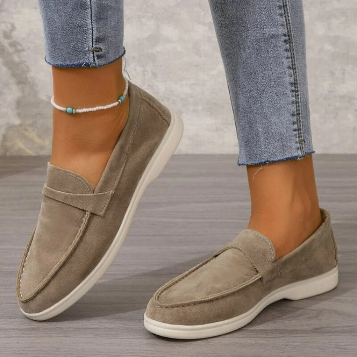 Daisy - Casual Women's Comfort Loafers with Suede Finish