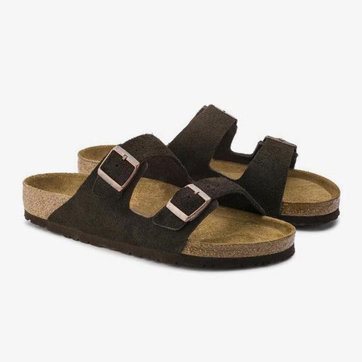 Daisy - Casual Women's Orthopedic Sandals with Double Buckle Strap and Cork Footbed