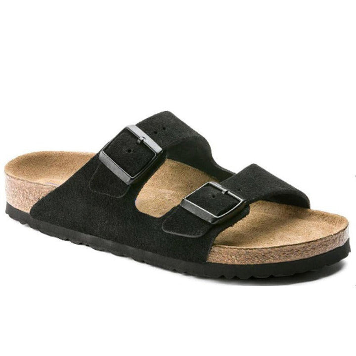 Daisy - Casual Women's Orthopedic Sandals with Double Buckle Strap and Cork Footbed