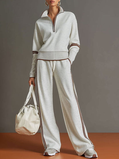 Daisy - Women’s casual comfort matching loungewear set with wide leg