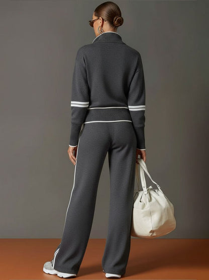 Daisy - Women’s casual comfort matching loungewear set with wide leg