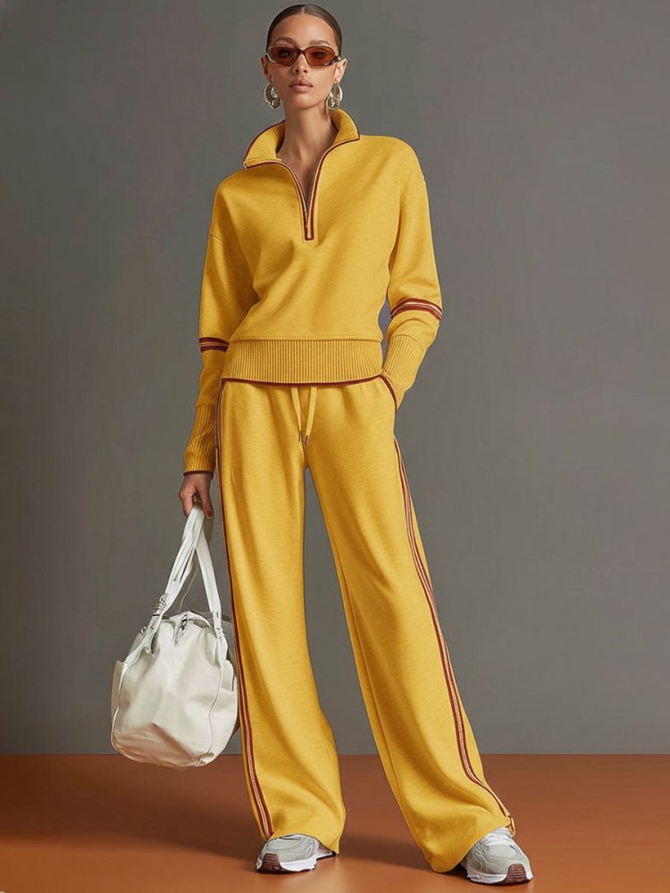 Daisy - Women’s casual comfort matching loungewear set with wide leg