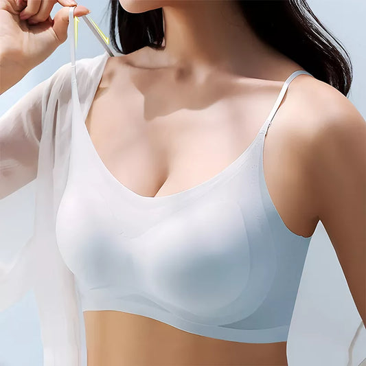 Daisy - Women's ultra thin wireless seamless cooling bralette with scoop neck