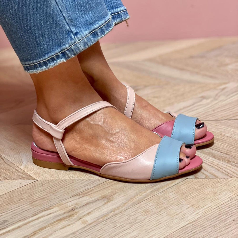 Emily - Casual Women's Comfort Sandals with Colorblock Design