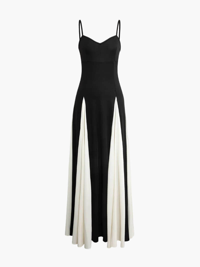 Emily - Formal Women's Wedding Guest Maxi Dress with Sweetheart Neckline and Panel Skirt