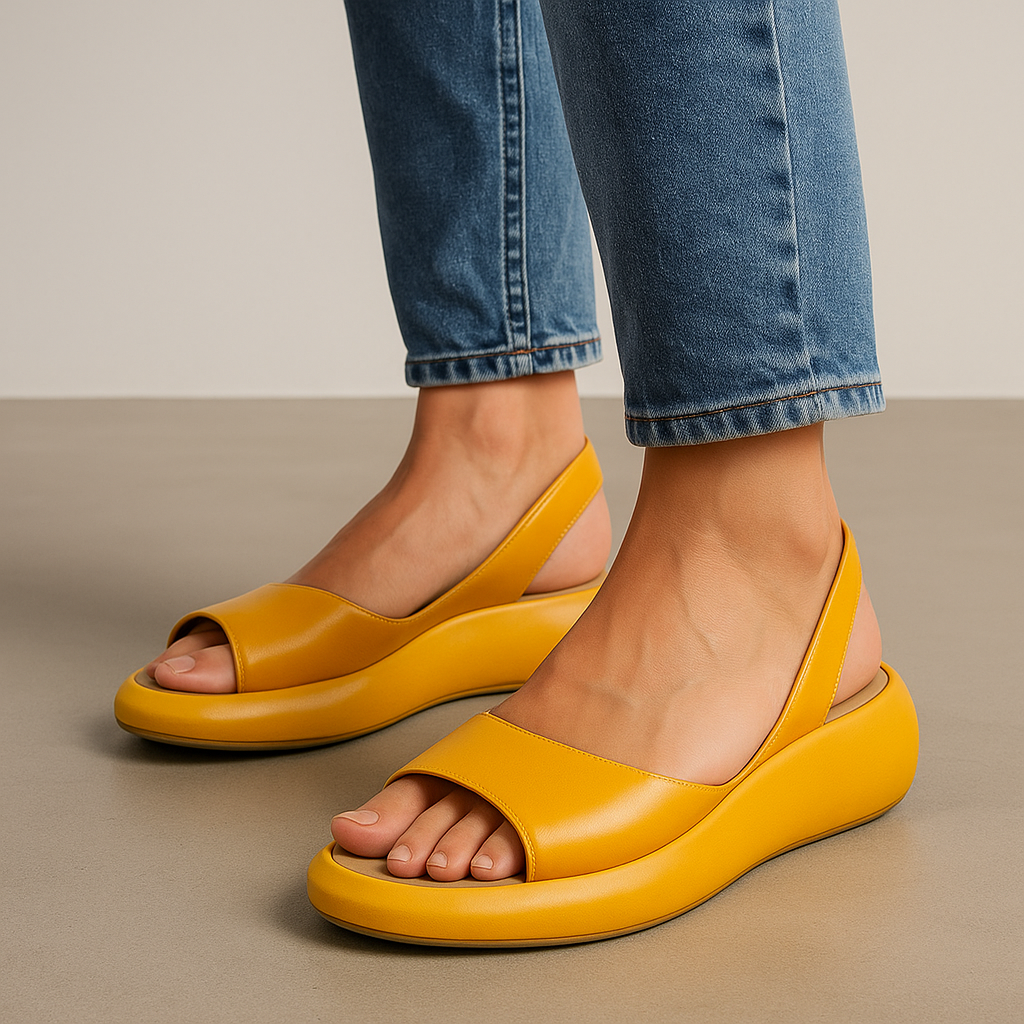 Evie - Casual Women's Orthopedic Slingback Sandals with Puffy Sole and Open Toe