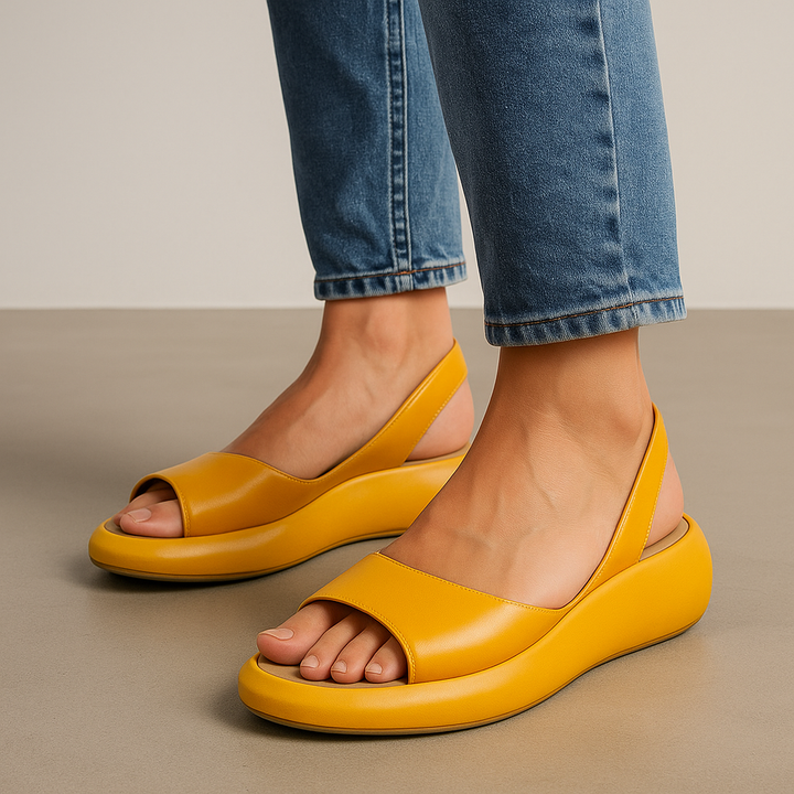 Evie - Casual Women's Orthopedic Slingback Sandals with Puffy Sole and Open Toe
