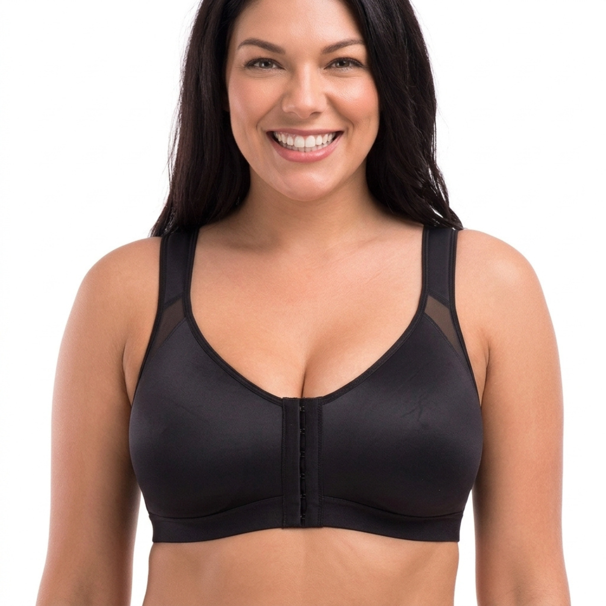 Florence - Women’s front fastening support bra with shaping cups and wide straps