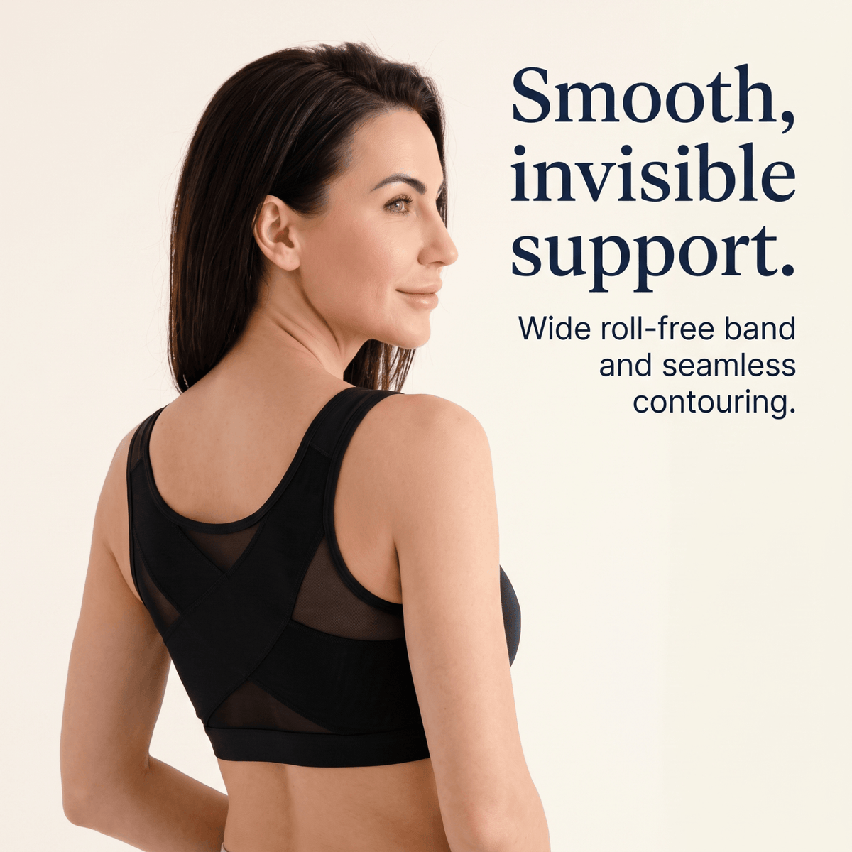 Florence - Women’s front fastening support bra with shaping cups and wide straps