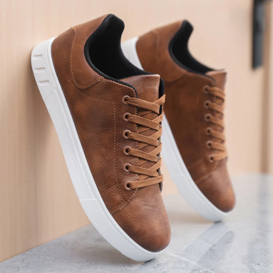 Freddie - Casual Orthopedic Men's Trainers with Lace-Up Comfort Fit
