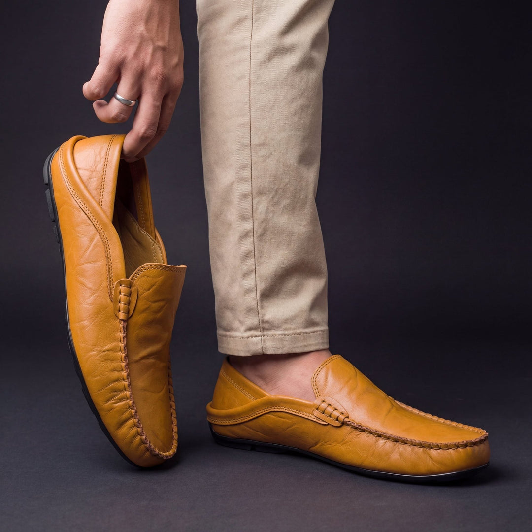 Freddie - Smart Men's Comfort Loafers with Slip-On Design and Cushioned Sole