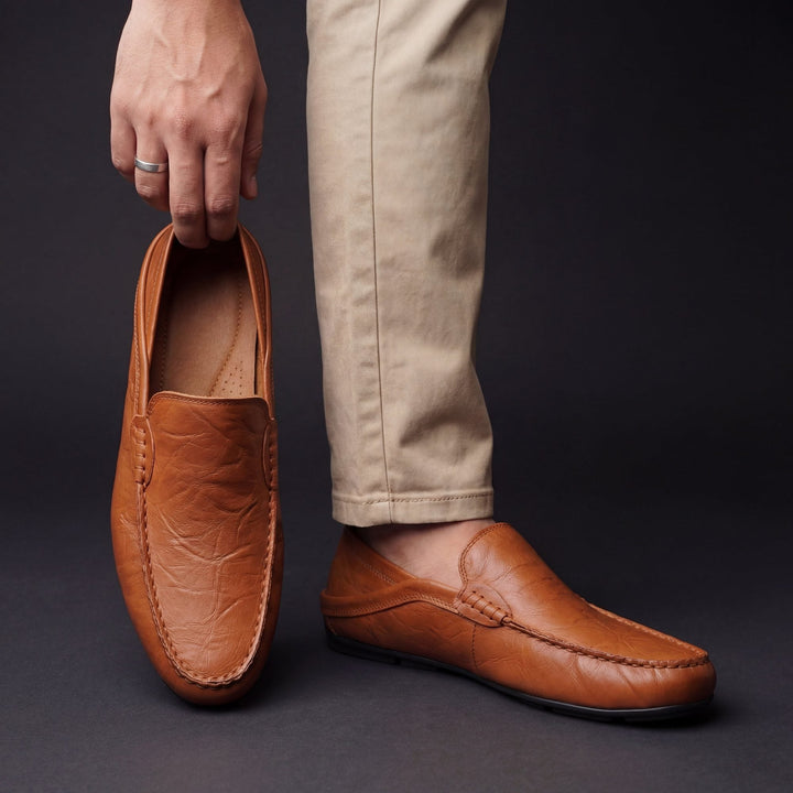Freddie - Smart Men's Comfort Loafers with Slip-On Design and Cushioned Sole