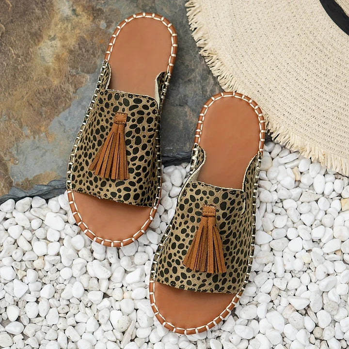 Freya - Casual Women's Comfort Sandals with Tassel Detail