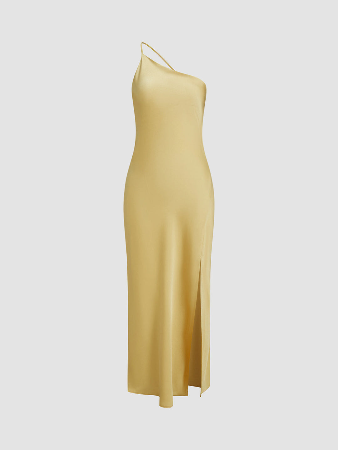 Freya - Chic Women's Wedding Guest Maxi Dress with One Shoulder Neckline and Side Split