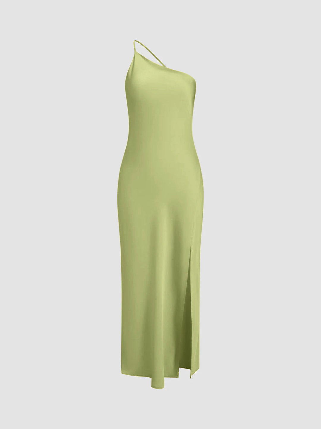 Freya - Chic Women's Wedding Guest Maxi Dress with One Shoulder Neckline and Side Split