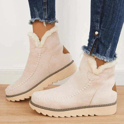 Rosie - Women's winter ankle boots with fleece lining and chunky platform sole