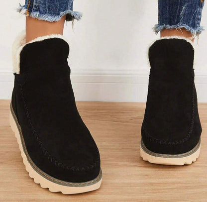 Rosie - Women's winter ankle boots with fleece lining and chunky platform sole
