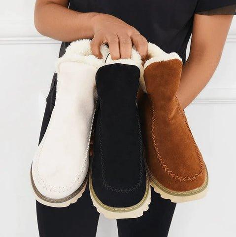 Rosie - Women's winter ankle boots with fleece lining and chunky platform sole