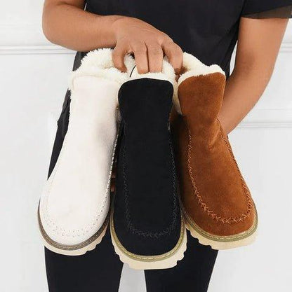 Rosie - Women's winter ankle boots with fleece lining and chunky platform sole