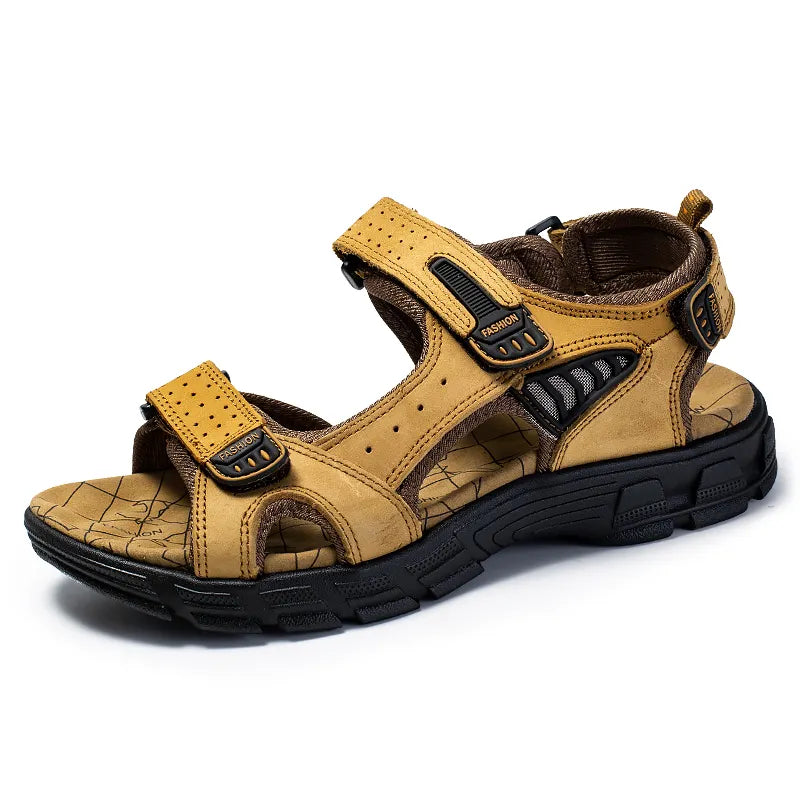George - Casual Women's Orthopedic Sandals with Double Velcro Strap and Chunky Sole
