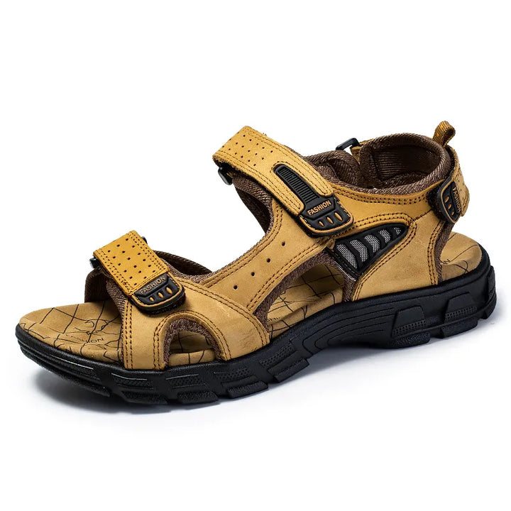 George - Casual Women's Orthopedic Sandals with Double Velcro Strap and Chunky Sole