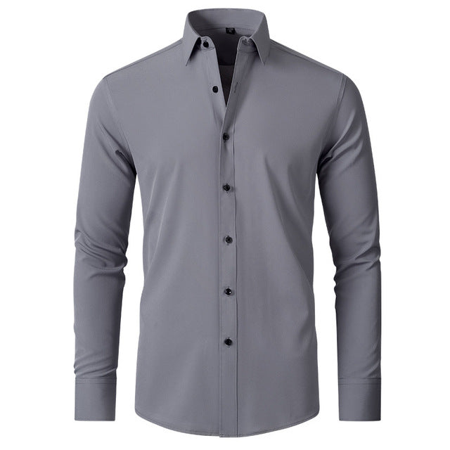 George - Men's smart casual shirt with slim fit and long sleeve button cuffs