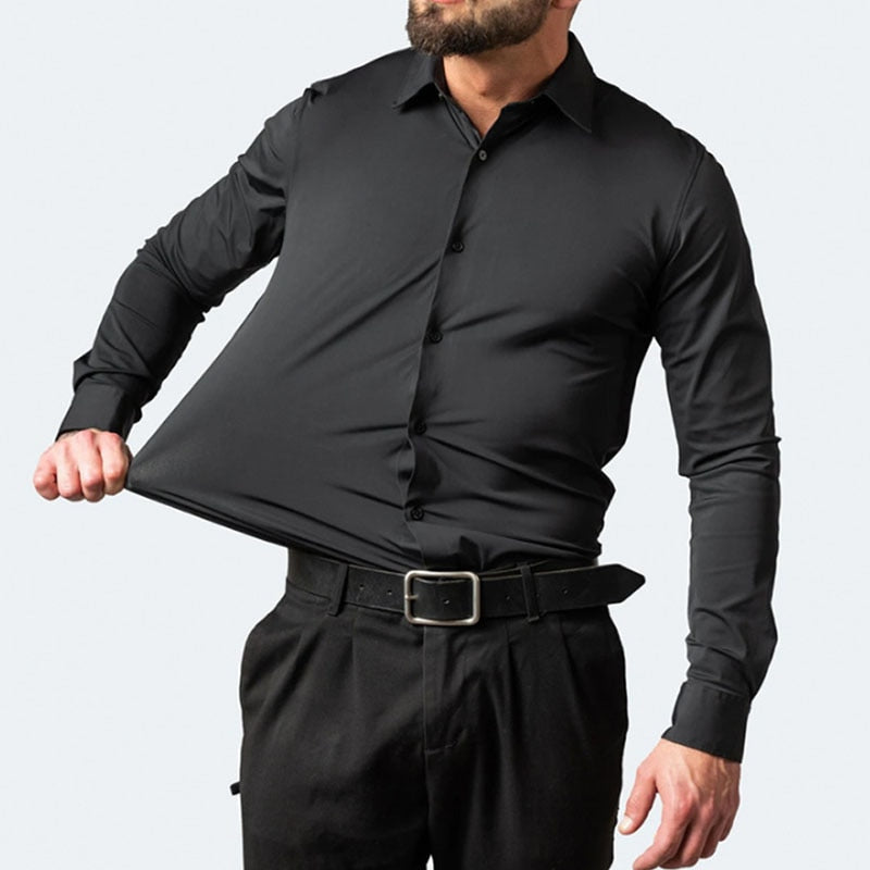 George - Men's smart casual shirt with slim fit and long sleeve button cuffs