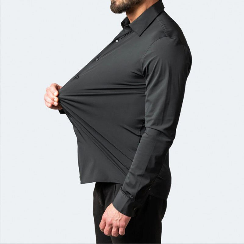 George - Men's smart casual shirt with slim fit and long sleeve button cuffs