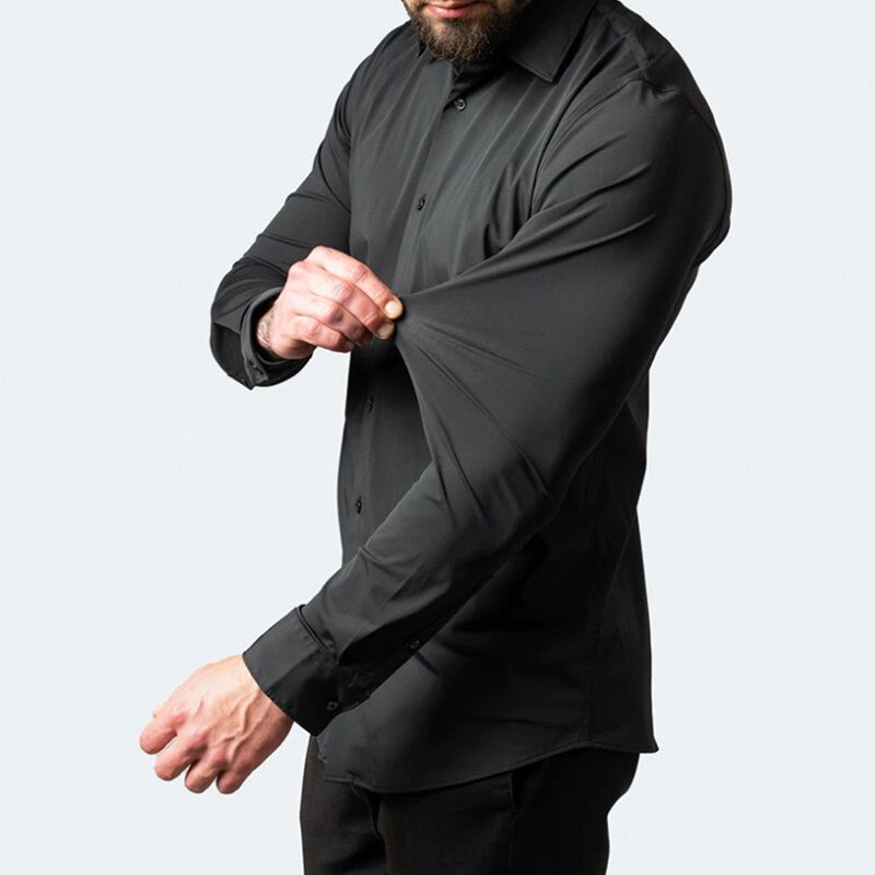 George - Men's smart casual shirt with slim fit and long sleeve button cuffs