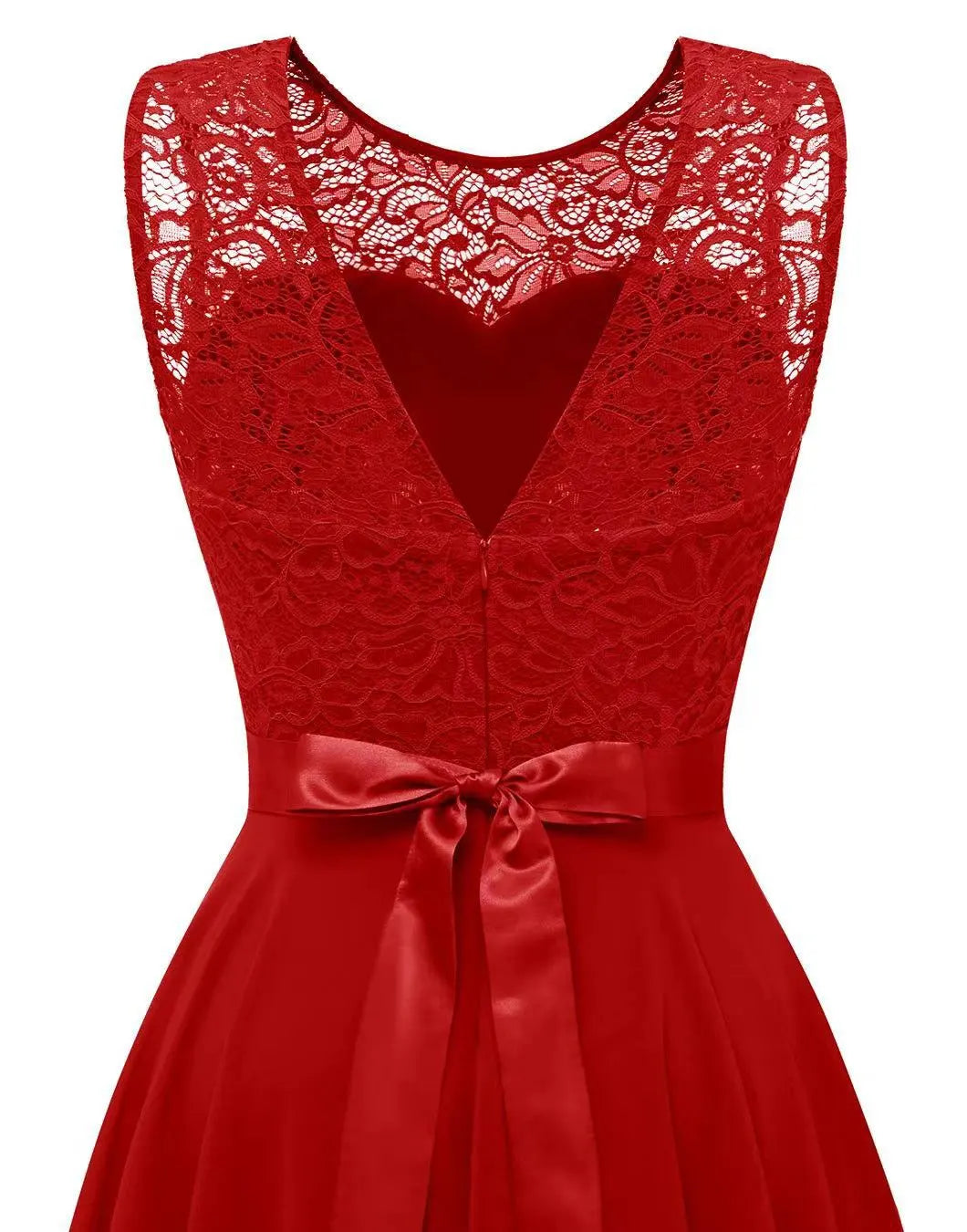 Grace - Elegant Women's Wedding Guest Dress with Floral Bodice and Asymmetric Hem