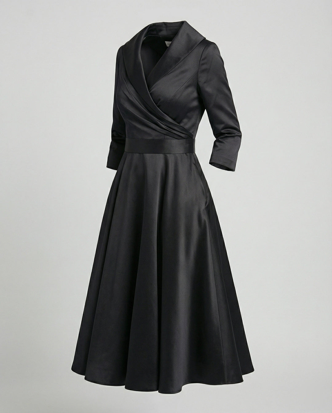 Grace - Formal Women's Plus Size Wedding Guest Dress with a Flattering Wrap Front
